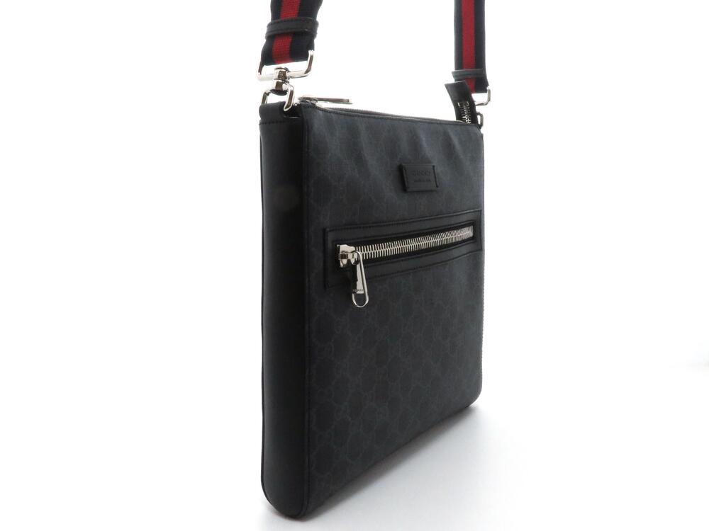 Gucci Shoulder GG Blue Black Red Long Navy Bag Strap Supreme Black Red